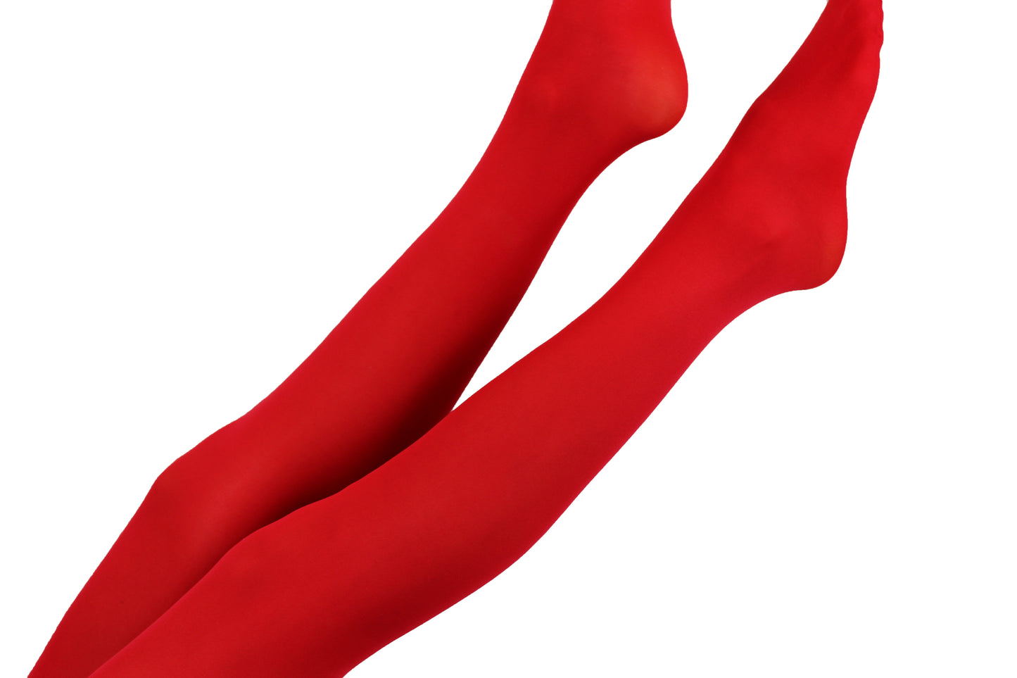 Red tights 40 den semi sheer biodegradable Aloe Vera hosiery ladder free tights