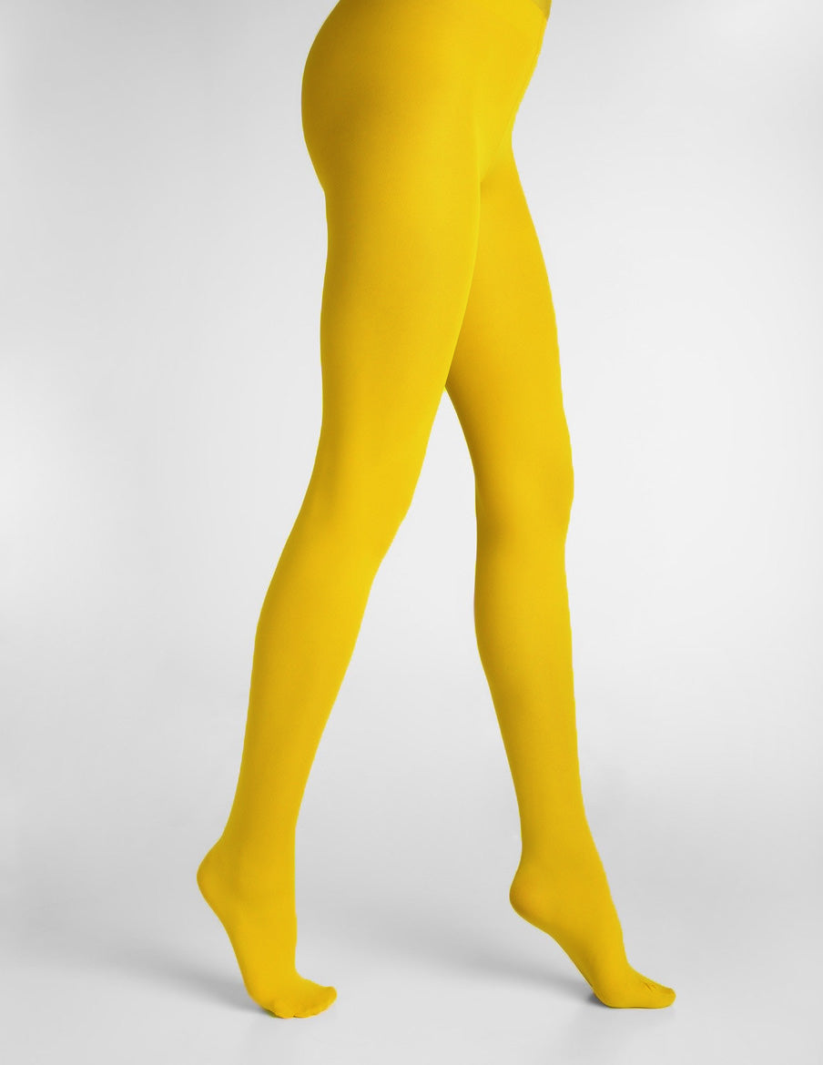 Yellow tights  Yellow tights, Colored tights outfit, Pantyhose fashion